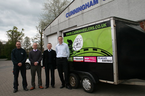 Branded Trailer Cover for Carnwheelers Cycling Club