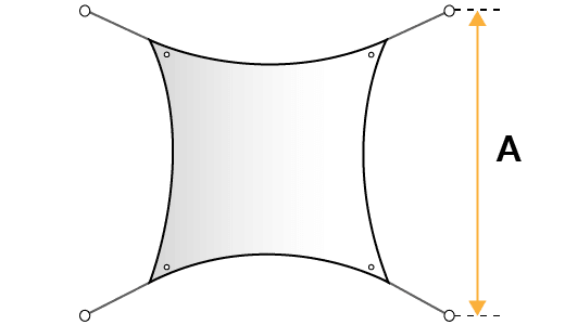 Shade Sail Square Shape Option