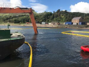 Glenarm River Dredging with Silt Curtains