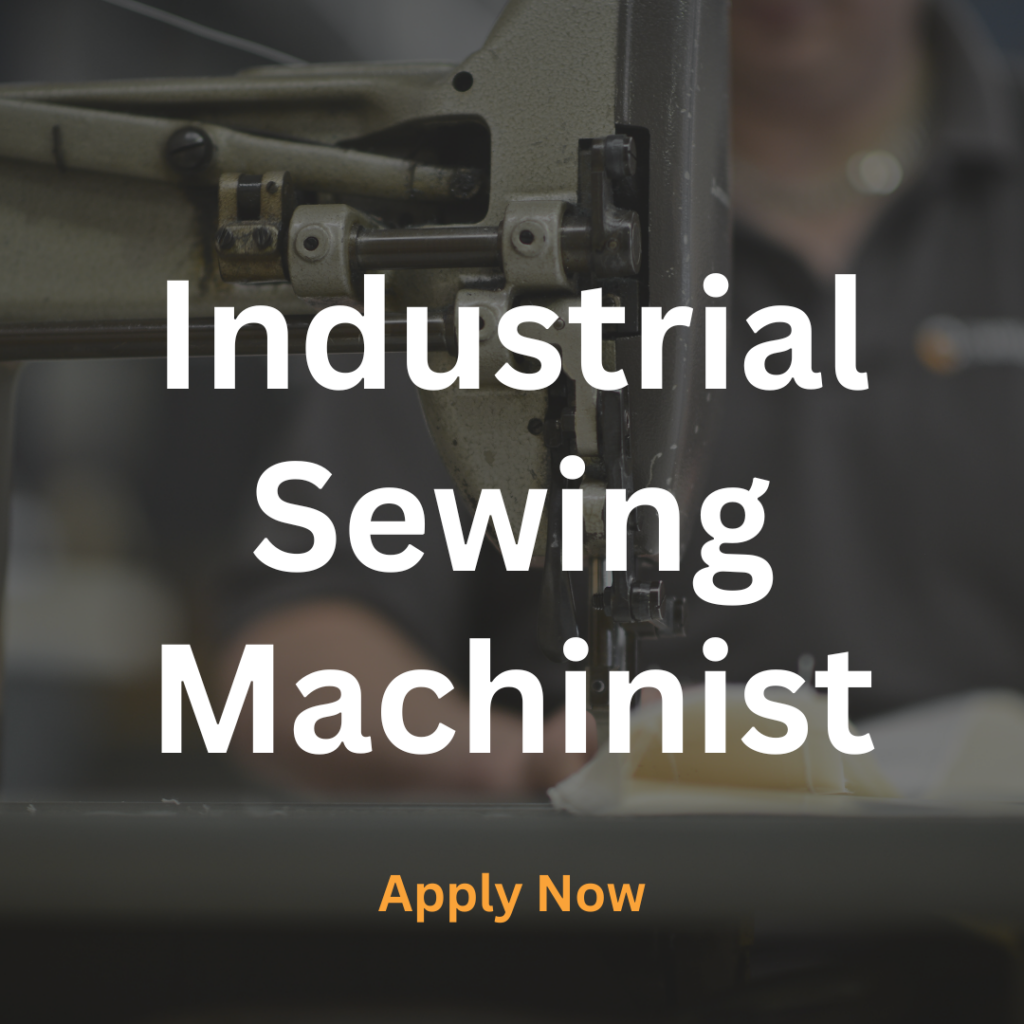 Industrial Sewing Machinist Job Advertisement