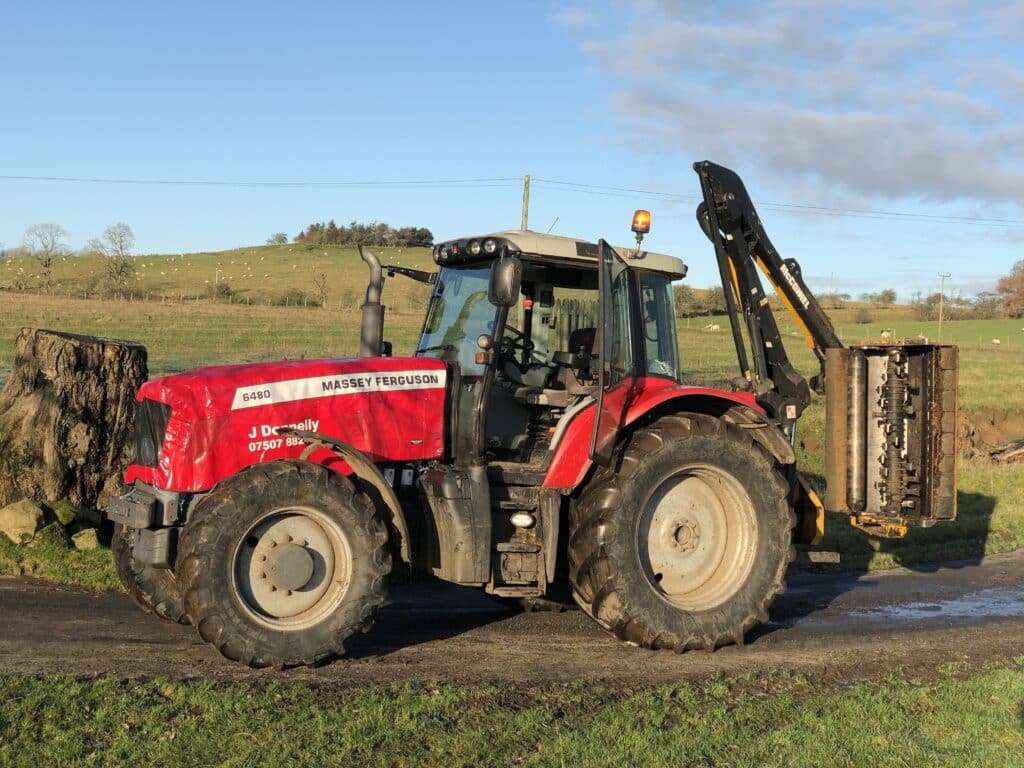 Red massey ferguson bonnet cover