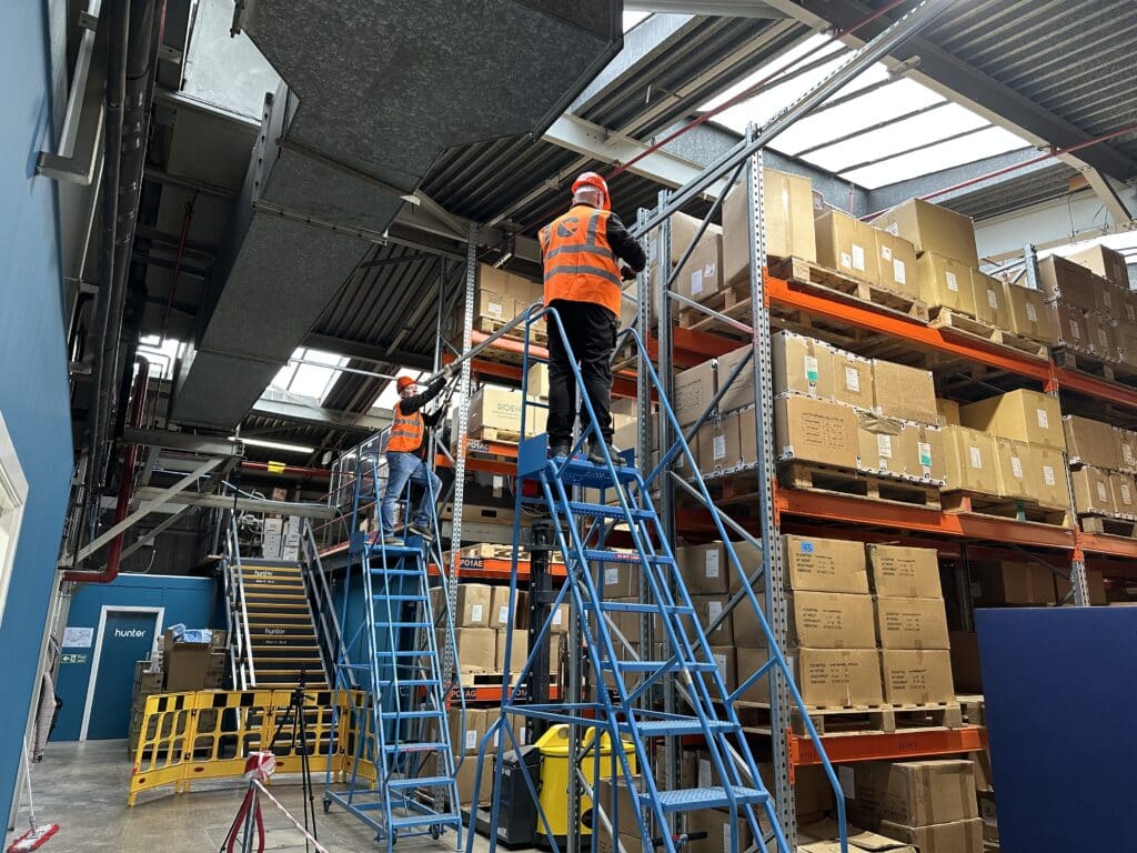 Cunningham Installing Hunter Apparel Solutions Factory Partition